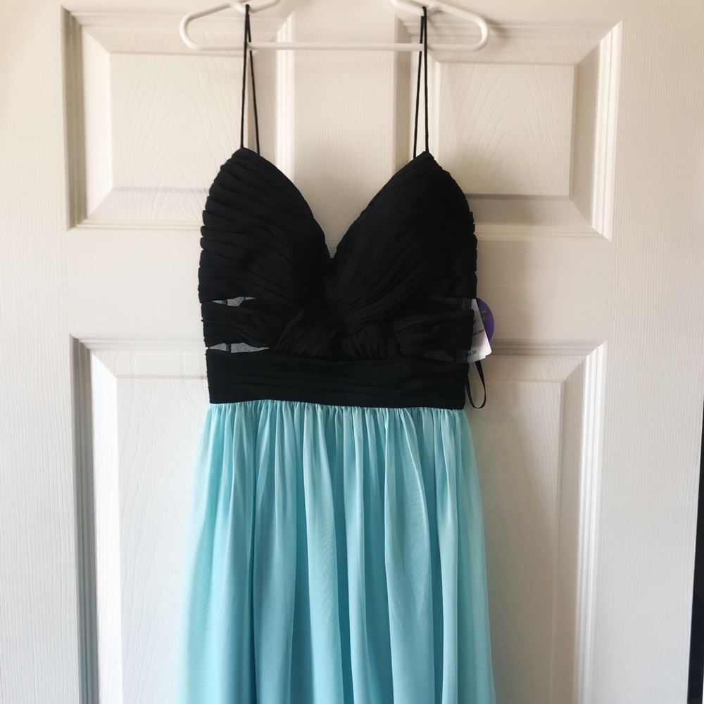 cute mint/black dress